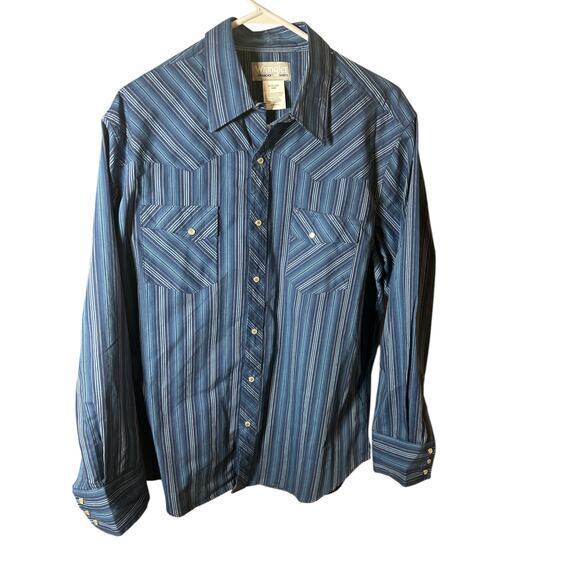 Western Shirt Men's LT Multicolor Plaid Cow  Pearl Snap - Picture 3 of 5